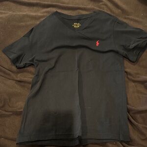 Polo by Ralph Lauren Black Kids Shirt with Red Logo